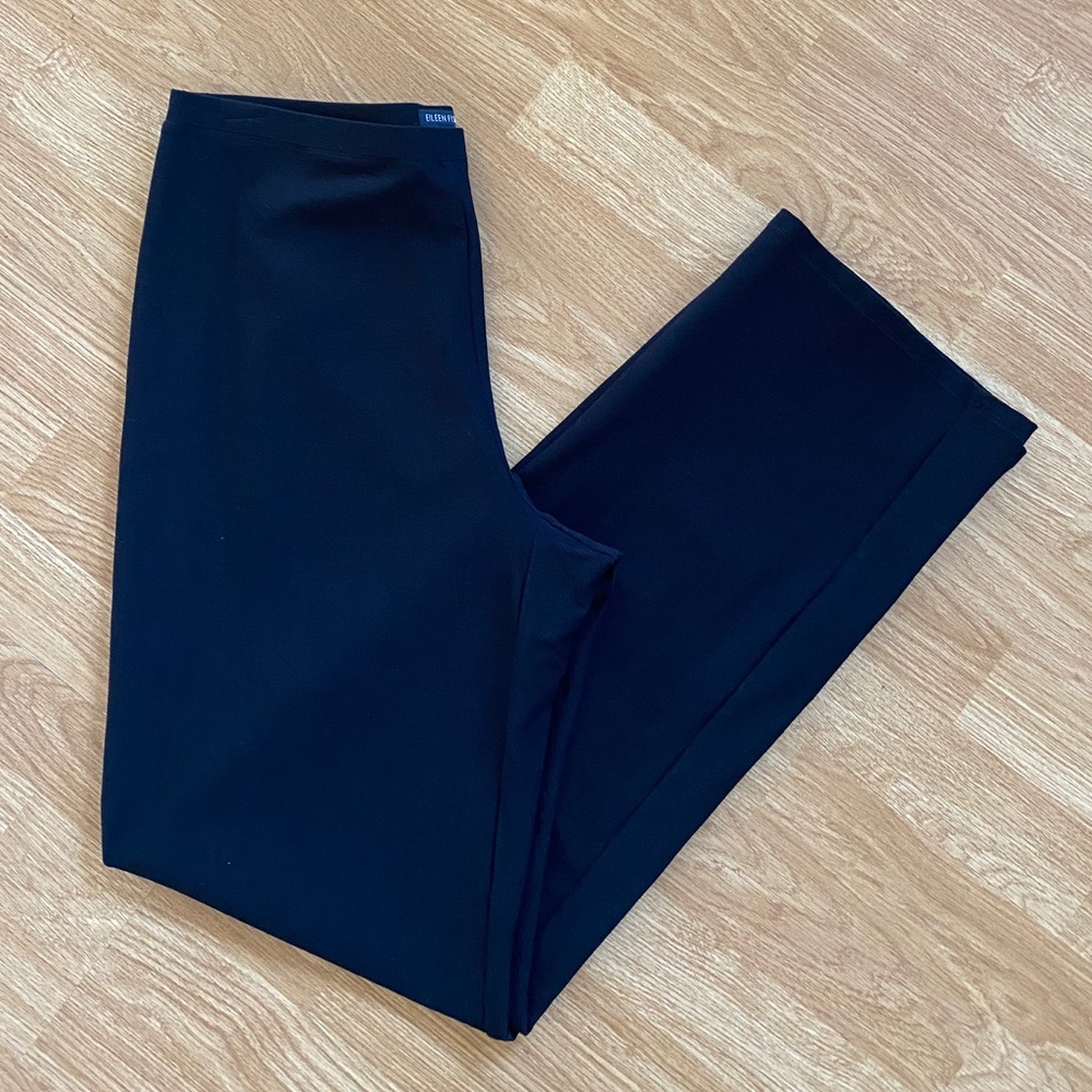 Eileen Fisher Black Pull On Pants - Picture 4 of 5